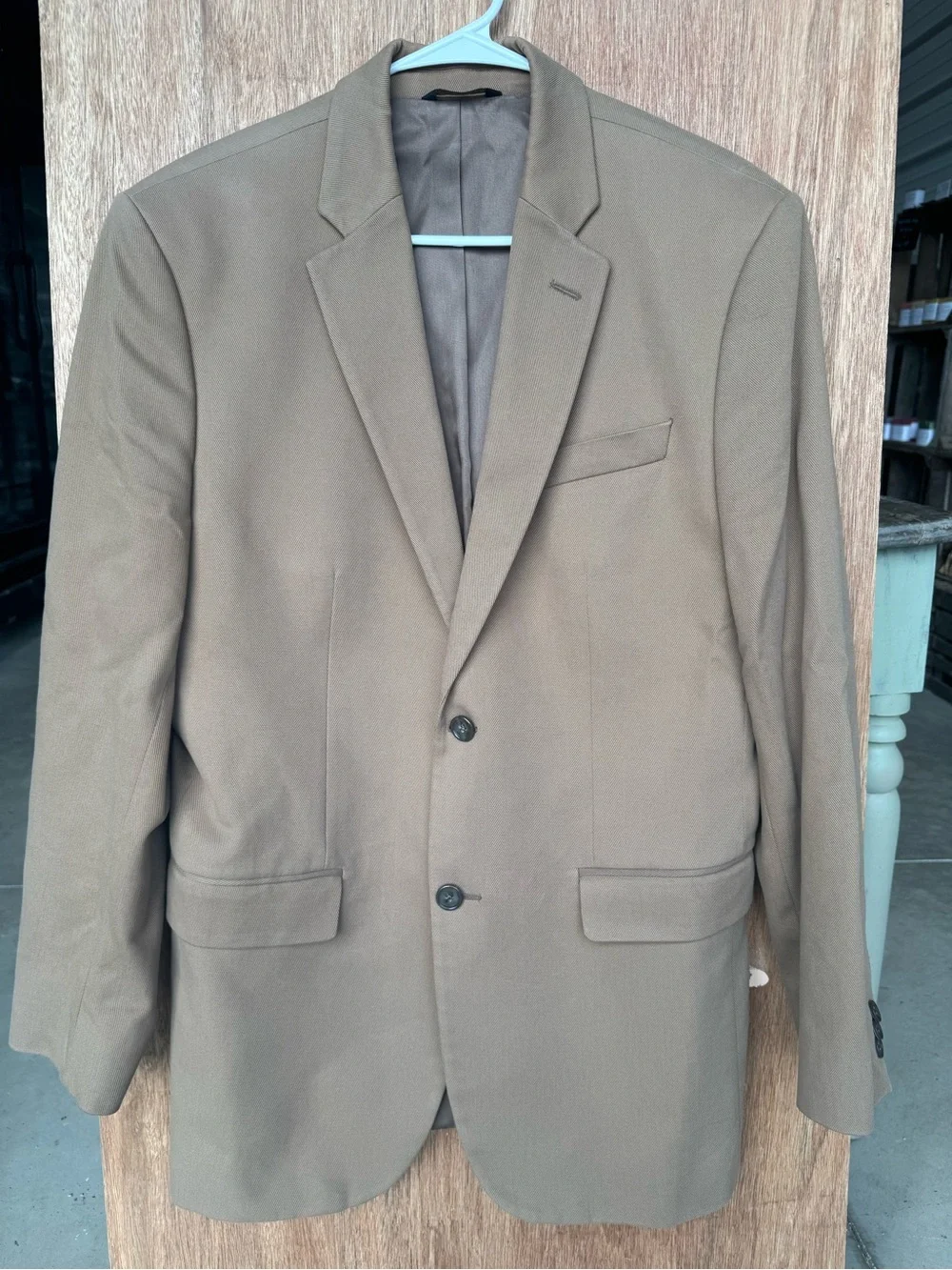 Banana Republic Taupe Two-Button Sport Coat